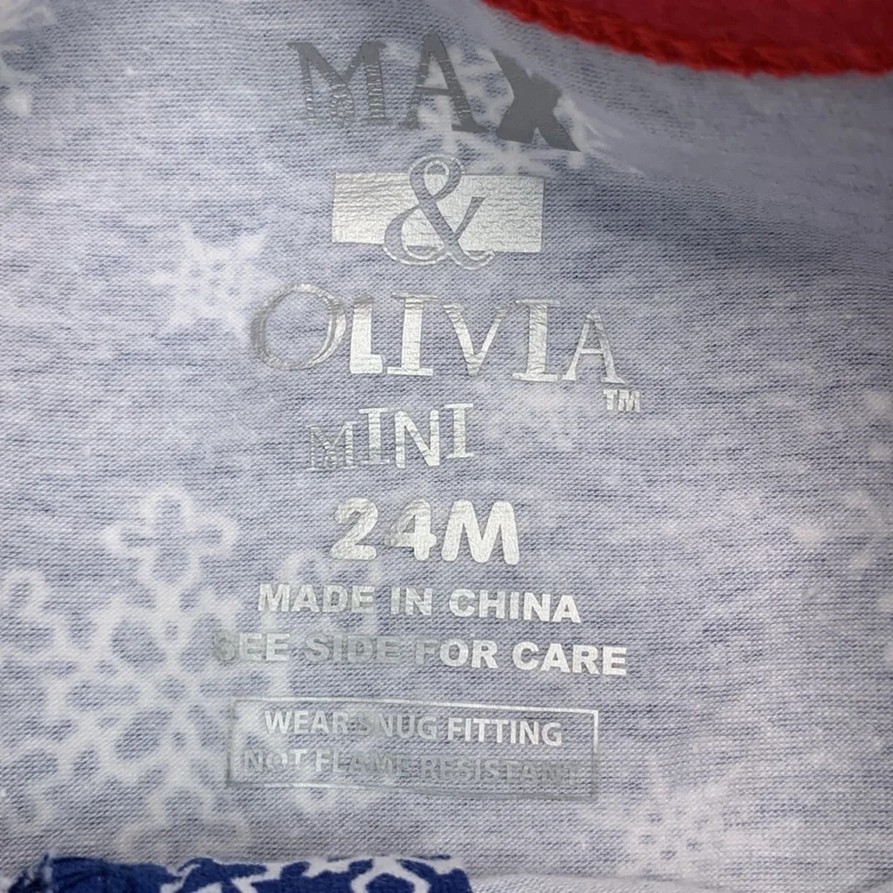 MAX & OLIVIA Baby Boys Gripper Soles Easy Opening Front Zipper Onesie Size 24M
